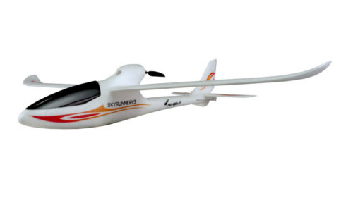 AMEWI 24058 Skyrunner V3 Elektro-Segelflugzeug mit Gyro 750mm RTF