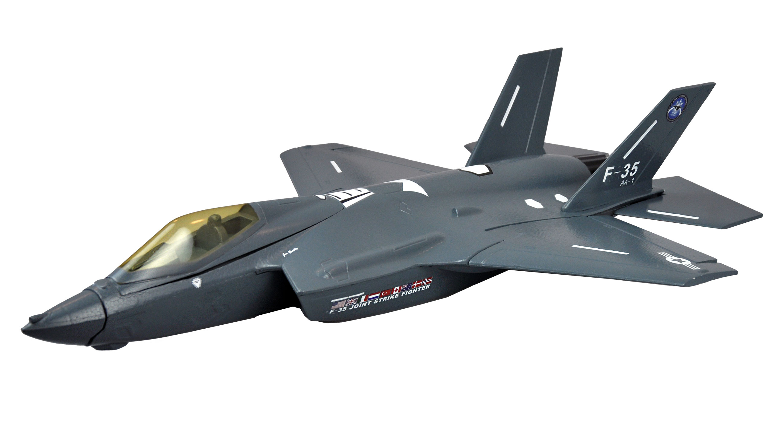 AMEWI 24116 AMXFlight F-35 Jet EPO PNP grau