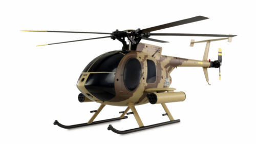 AMEWI 25336 AFX MD500E Militär brushless 4-Kanal 325mm Helikopter 6G RTF braun