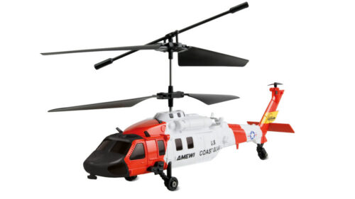 AMEWI 25371 UH-60 CX Black Hawk Coastguard Koaxial Hubschrauber 3-Kanal RTF