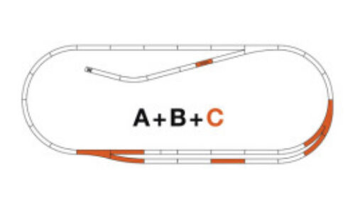 Roco 42021 Gleisset C ROCO-LINE mit Bettung polarisiert