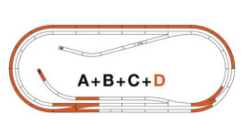 Roco 42022 Gleisset D ROCO-LINE mit Bettung polarisiert