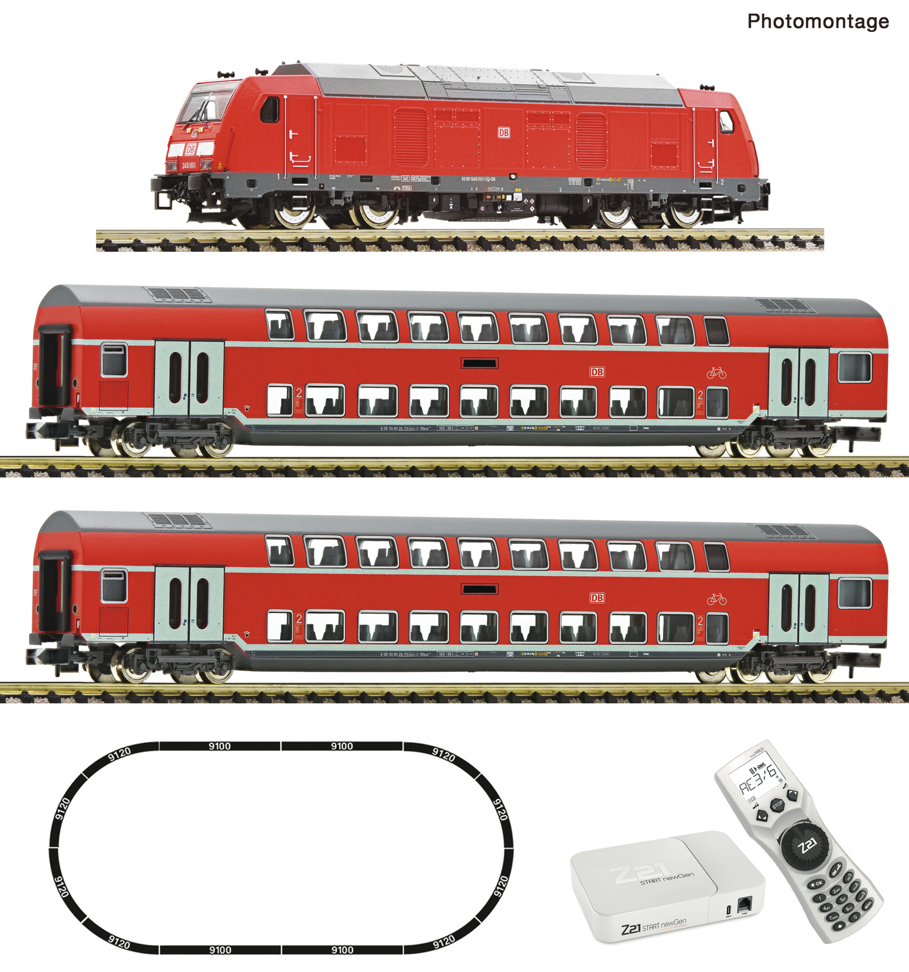 Fleischmann 5170006 Z21 start newGen Startset Diesellok BR 245+RE DCC
