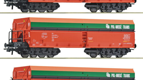 Roco 6600218 3er Set Selbstentladewagen POL-MIEDZ-TRANS