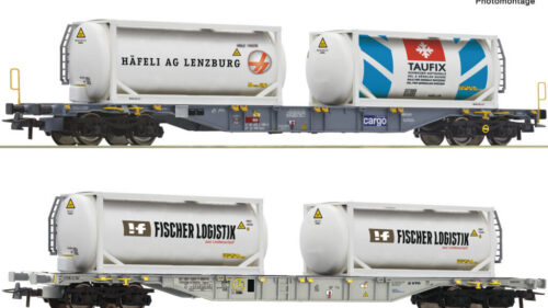 Roco 6600231 2er Set Containertragwagen Sgns SBB + Tankcontainer