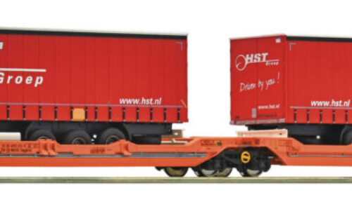 Roco 6600260 Doppeltaschenwagen T3000e Wascosa+HST Trailer