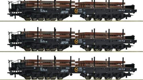 Roco 6600263 3er Set Schwerlastwagen NS+Brammen