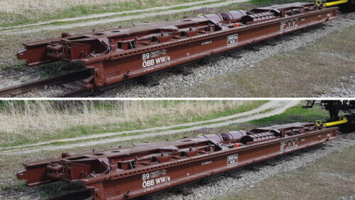 Roco 6640005 2er Set Rollwagen ÖBB 9,5 Meter