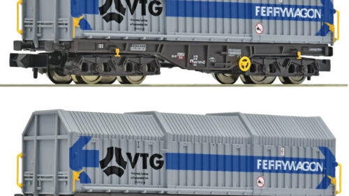 Fleischmann 6660080 2er Set Teleskophaubenwagen VTG