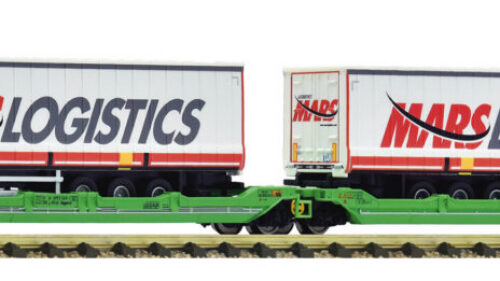Fleischmann 6660102 Doppeltaschenwagen T3000e CFL+Mars Auflieger