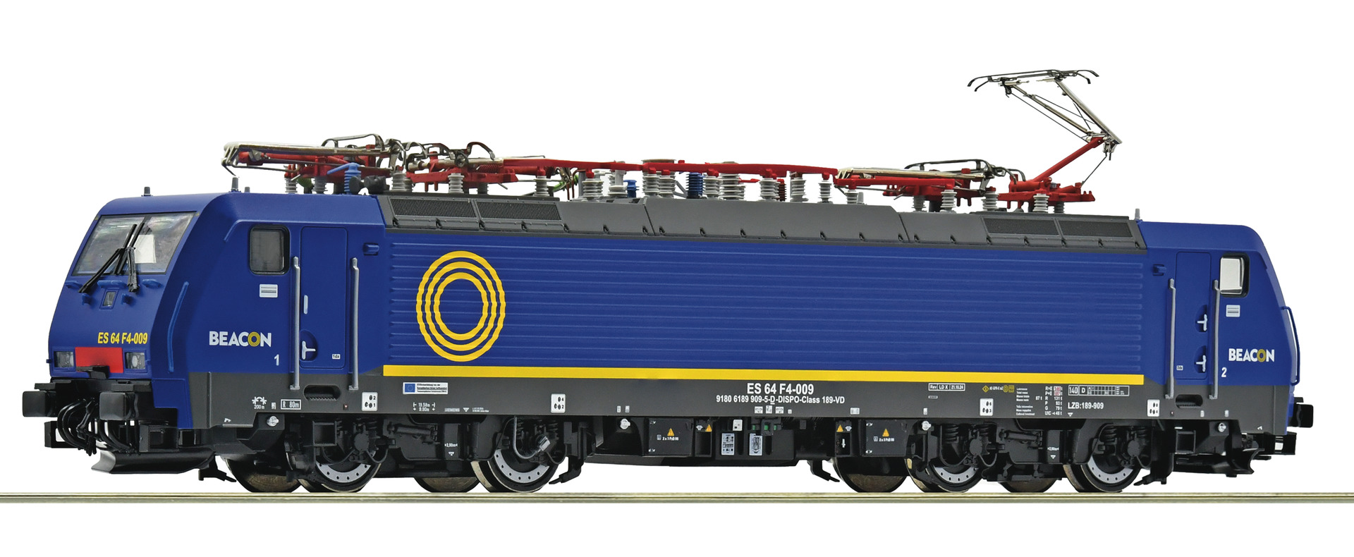 Roco 7520188 E-Lok 189 909-5 Beacon blau AC-Snd.