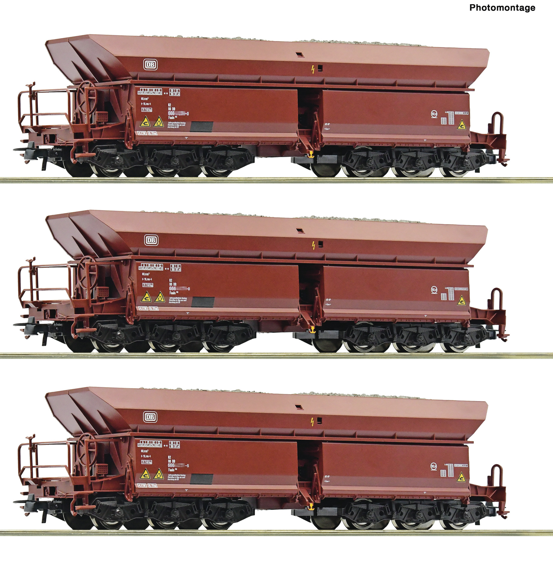 Roco 77031 3er Set Erzwagen DB #2