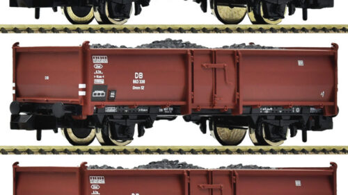 Fleischmann 820530 3tlg. Gueterwagen Set Kohle