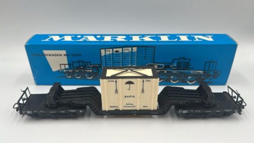 Märklin 4618 DB Tiefladewagen mit Kiste