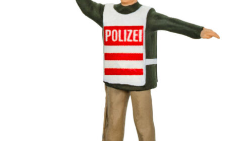 Viessmann 1518 H0 Polizist m. beleucht.Kelle