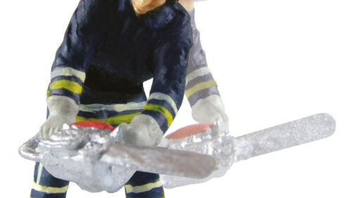 Viessmann 1541 H0 Feuerwehrm. m.Kettensaege