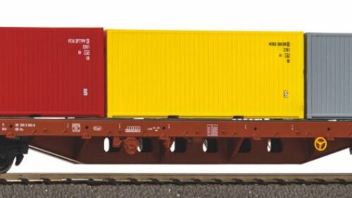 PIKO 24539 Containertragwg.SNCB V, beladen mit 3 Containern