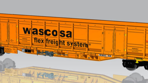 PIKO 24553 Containertragwg. Sgnns mit E-Aufbau CH-Wasco VI