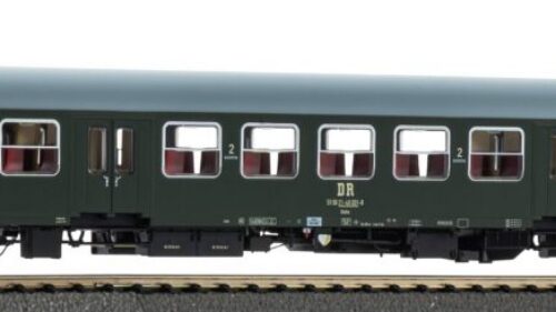 PIKO 28001 Halberstädter Mitteleinstiegswg. grün 2. Kl. gr. Dach DR IV, andere Nr.