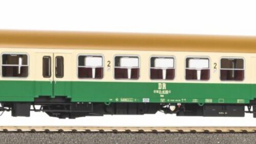 PIKO 28004 Halberstädter Mitteleinstiegswg. beige-grün 2. Kl. br. Dach DR IV