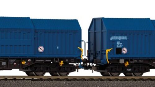 PIKO 28307 2er Set Teleskophaubenwagen VTG VI