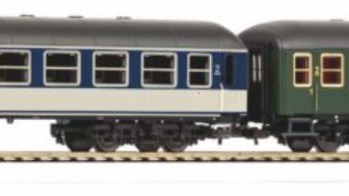 PIKO 28324 2er Set Personenwg. 2x 2. Kl. Büm 234 POP und grün DB IV
