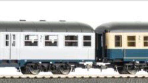 PIKO 28325 2er Set Personenwg. 1x 1./2. Kl. Silberling + 1x 2. Kl. Bm 232 DB IV