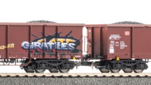 PIKO 28338 2er Set Eaos DB AG Graffiti VI Ladung Kohle