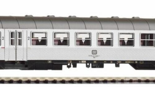 PIKO 40649 N-Personenwg. Silberling 2. Kl. DB IV schwarzer Rahmen