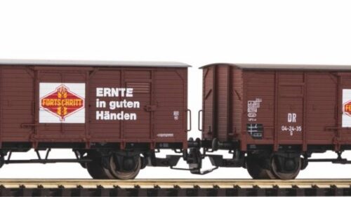 PIKO 47033 TT-2er Set Ged. Güterwg. G02 Fortschritt DR III m./o. Bhs.
