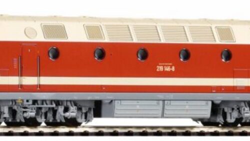 PIKO 47346 TT-Diesellok BR 219 DR, Spitzenlicht unten IV + DSS PluX16