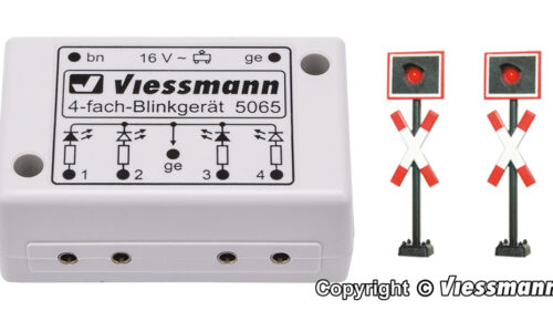 Viessmann 5060 H0 Andreaskreuze, 2 St+Blink.