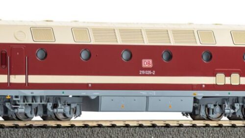 PIKO 52122 Diesellok/Sound BR 219 Licht oben DB AG V + 8pol. Dec.