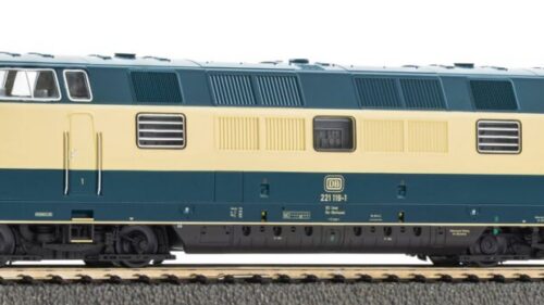 PIKO 52619 ~Diesellok/Sound BR 221 blau/ beige DB IV + PluX22 Dec.