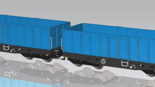 PIKO 58260 2er Set Hochbordwg. 401Zk PKP Cargo VI