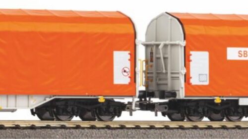 PIKO 58292 2er Set Schiebeplanenwg. Orange VKS VI
