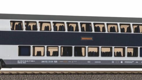 PIKO 58816 Doppelstockwg. DSB 2. Kl blau/weiß grüne Tür