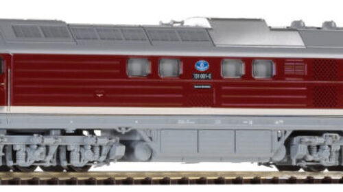 PIKO 59753 ~Diesellok BR 131 DR IV mit Schneepflug + lastg.Dec.