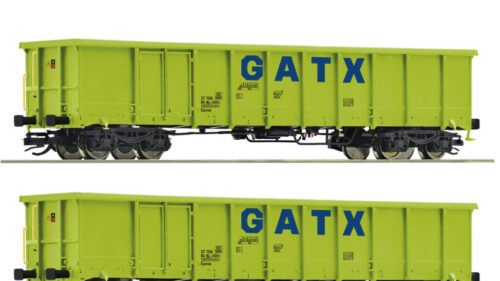Roco 6680054 2er Set offene Güterwagen GATX