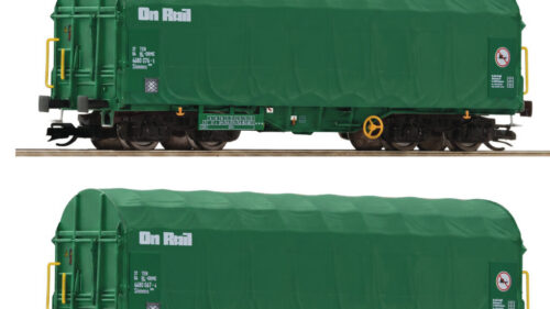Roco 6680056 2er Set Schiebeplanenwagen OnRail
