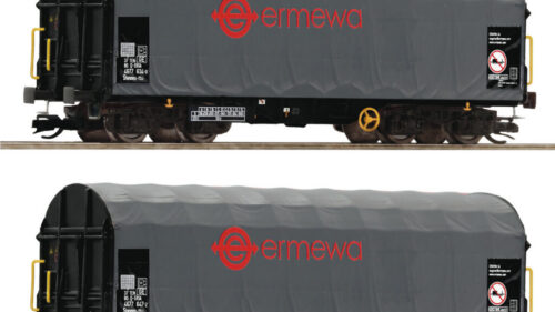 Roco 6680058 2er Set Schiebeplanenwagen Ermewa