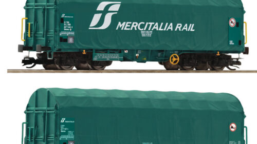 Roco 6680059 2er Set Schiebeplanenwagen Mercitalia Rail