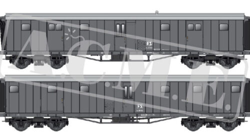 ACME 55373 Set mit 2 Gepäckw.Bauart 1913 grau, FS