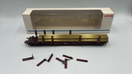 Märklin 4771 DB Rungenwagen beladen mit Messingrohren