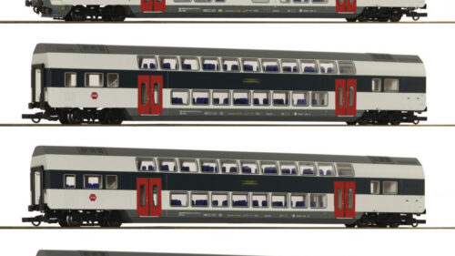 Roco 6210308 4er Set Doppelstockwagen DSB DCC