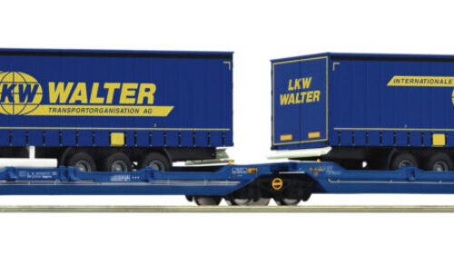 Roco 6600482 Doppeltaschen-Tragwagen T3000 VTG + LKW-Walter