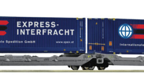 Roco 6600486 Doppel-Taschenwagen T3000 Ermewa + Express Interfracht