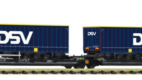 Fleischmann 6660141 Doppeltaschenwagen T3000e TX-Logistik + DSV Auflieger