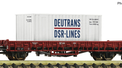 Fleischmann 6660220 Rungenwagen Kklm DR + Container