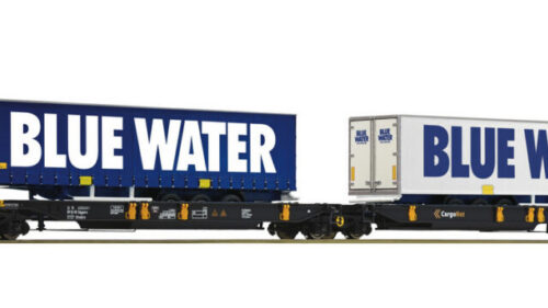 Roco 6600362 Doppeltaschen-Tragwagen T2000 Cargonet + Blue Water